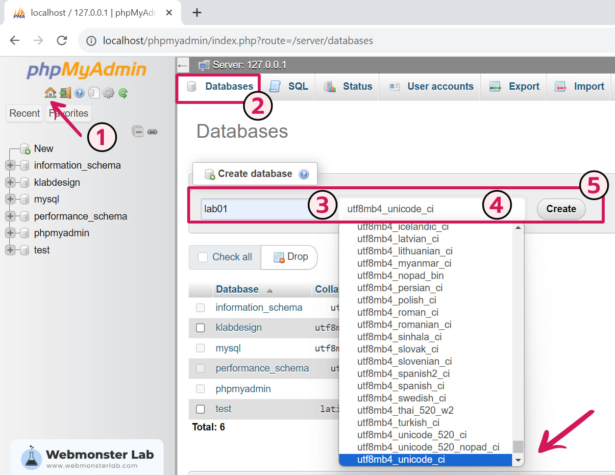 installation-wordpress-on-windowns-xampp-11-phpmyadmin-collation